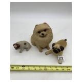 SANDICAST LIMITED EDITION DOG FIGURINE, PUG