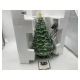 MR. CHRISTMAS LIGHT-UP CERAMIC CHRISTMAS TREE,
