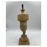 VINTAGE ALABASTER URN-FORM ARCHITECTURAL FINIAL,