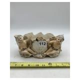 ROYAL SEALY JAPAN CERAMIC FIGURAL CHERUB PLANTER,