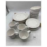 AMERICAN ATELIER DECOR BIANCA LEAF EMBOSSED