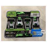 SMARTSTRAPS RATCHET TIE DOWNS, 4 PACK, 12 FT, 500