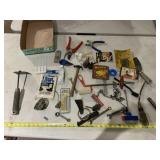 ASSORTED HAND TOOLS, PRUNING SHEARS, WRENCHES,