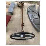 ORIGINAL STEARING COLUMN AND WHEEL FOR 1940