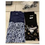 D&CO BEACH US 3X V-NECK TOP & PRINTED BOTTOM,