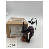 ENESCO - JIM SHORE MINI BLACK CAT FIGURINE W/