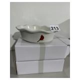 TEMPTATIONS OLD WORLD CERAMIC PIE DISH, CARDINAL