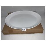 WEST ELM OVAL SERVING PLATTER, WHITE, MICROWAVE &