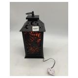 HALLOWEEN DECORATIVE LANTERN, BLACK FINISH,