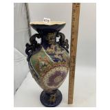 HAND PAINTED FLORAL VASE