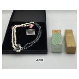 BOXED PEARL EXPRESSIONS DOUBLE STRAND TWO COLOR