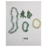 AMAZONITE BLUE BEADED NECKLACE POLISHED