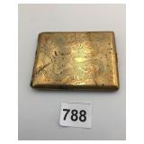 VINTAGE CIGARETTE CASE ETCHED BACK "PEIPING CHINA