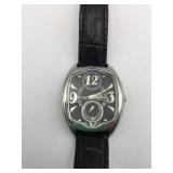 BRIZO WRISTWATCH BLACK LEATHER BAND