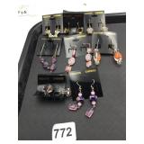 CARDED FASHION EARRINGS NEW  ENAMEL HALLOWEEN