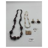 BEADED NECKLACES EARRINGS