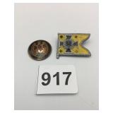 GERMAN CALVARY FLAG PLASTIC PIN GERMAN SETTLER