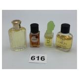 MINIATURE PERFUME SAMPLE BOTTLES HELIOTROPE