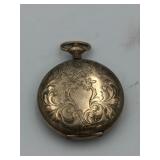 POCKET WATCH GOLD FILLED 15 JEWEL ALERT