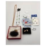 PIN CERAMIC HEAD FLAPPER FUR COLLAR CARDED
