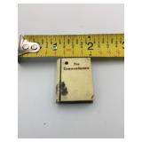 MINIATURE BOOK CHARM BONE OR BAKELITE TEN