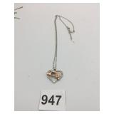 18K GF CHAIN ONLY PENDANT NECKLACE RHINESTONE