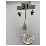 WENDEL AUGUST PENDANT, PIERCED EARRINGS
