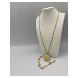RELIGIOUS PENDANT, CITRINE BRACELET