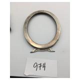 STERLING SILVER OVAL PICTURE FRAME