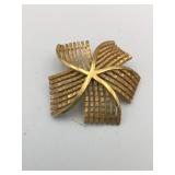 TRIFARI GOLD TONE PIN 2"