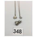 BEE PIN PENDANT NECKLACES HEART SUN
