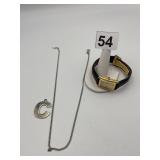 "C" PENDANT, CHAIN, JBK COLLECTION WATCH