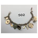 CHARM BRACELET SILVER TONE