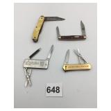 POCKET KNIVES DOUBLE BLADE TWO MULTI TOOL