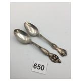 STERLING SILVER TEASPOONS 1.74 OZT