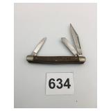 CHICAGO CUTLERY POCKET KNIFE TRIPLE BLADE HANDLE
