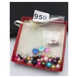 WISH PEARL SINGLE BEAD PENDANTS LARGE COLORED