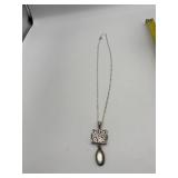 STERLING PENDANT AND 22" LONG CHAIN