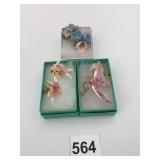 HANDMADE EARRINGS FROM TROPICAL SHELLS  FISH ONE