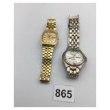 WRISTWATCHES ARMITRON NO BACK TWO-TONE METAL