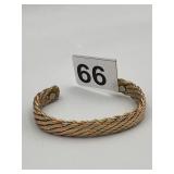 TRI-COLOR ROPE CUFF BRACELET - MARKED HANDMADE IN
