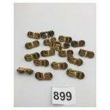 GROUP OF US MILITARY PINS GOLD TONE