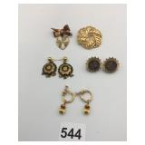 PINS DUBARRY BOW WITH SHAMROCK EARRINGS