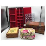 SMALL CEDAR BOX VERA BRADLEY JEWELRY ORGANIZER