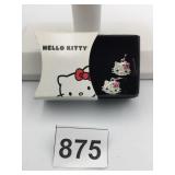 HELLO KITTY, RHINESTONE EARRINGS BOXED