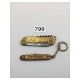 BRASS POCKETKNIFE SHAPED LIKE CAR SINGLE BLADE