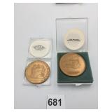 BRONZE COMMEMORATIVE MEDALLION FORT MATANZAS