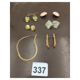 EARRINGS CHAIN BRACELET