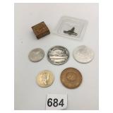 MEDALLIONS NIAGARA FALLS QUEEN ELIZABETH COIN USS