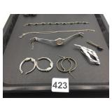 PULSAR LADIES WRISTWATCH SILVER TONE HOOP